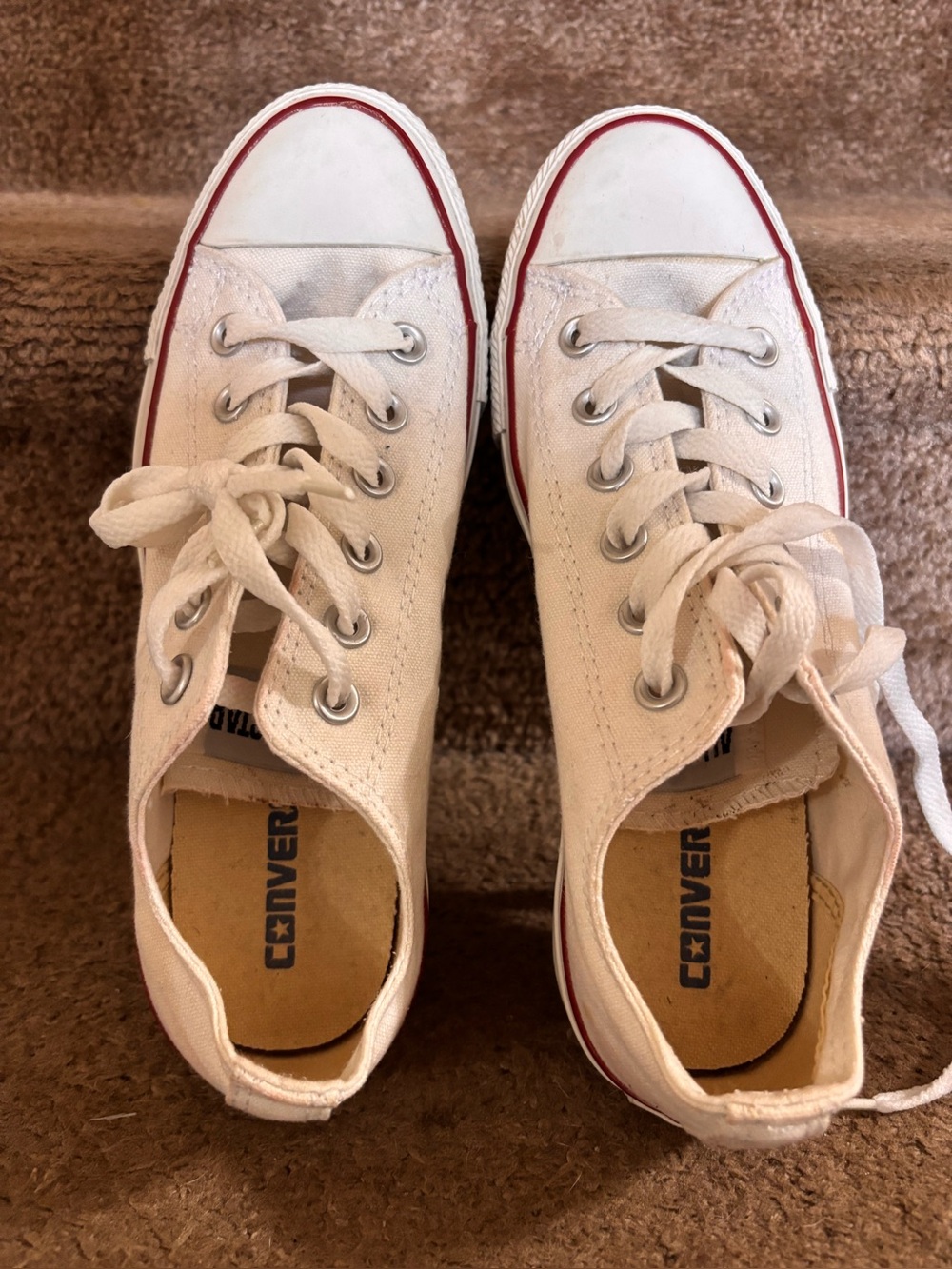 Converse All Star Low Top Lace-Up Sneakers White Unisex Adults Sz 6M 8W Classic